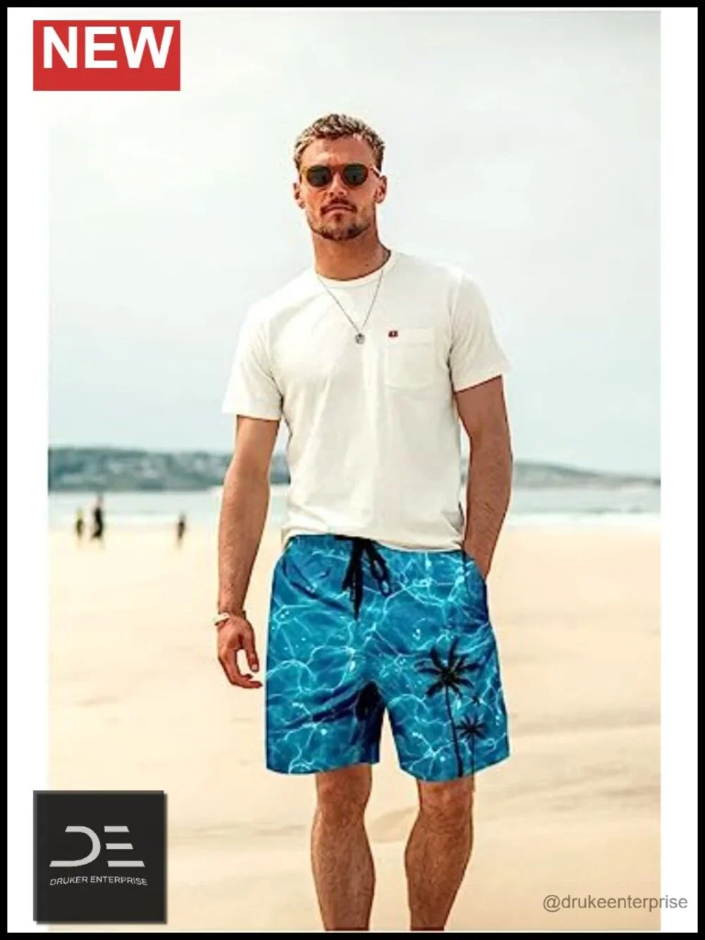 Men's Swim Trunks Mesh Lining Board Shorts Quick Dry